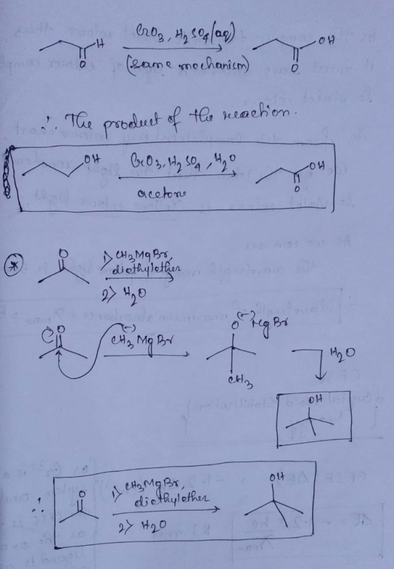 Ceame mechanicn) produst of te eeachon acetons .CH2Mg Brs dieituletken 71 BA Mc o14 dietRylefher