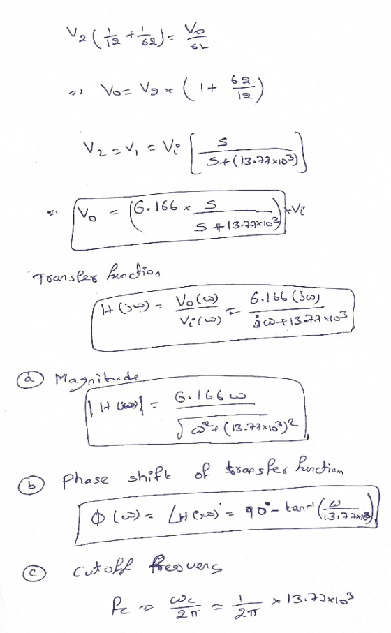 Volta + 62) = vo -> Voz vor (1+43) Vozv=V: [ Seasons • po = (6.16 online Transfer hanction It (GW) Volw) VE(W) 6.166 (30) Gw+