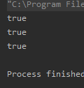 C:\Program File true true true Process finished