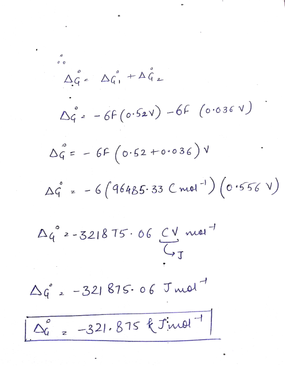 så - sai +AG. sja - 6F (0-S2v) -6F (0-036 v) DG = - 6F (0.52 +0-036) v AG = -6196465-33 C mot ) (0-556v) Aq 2-321875.06 CN m