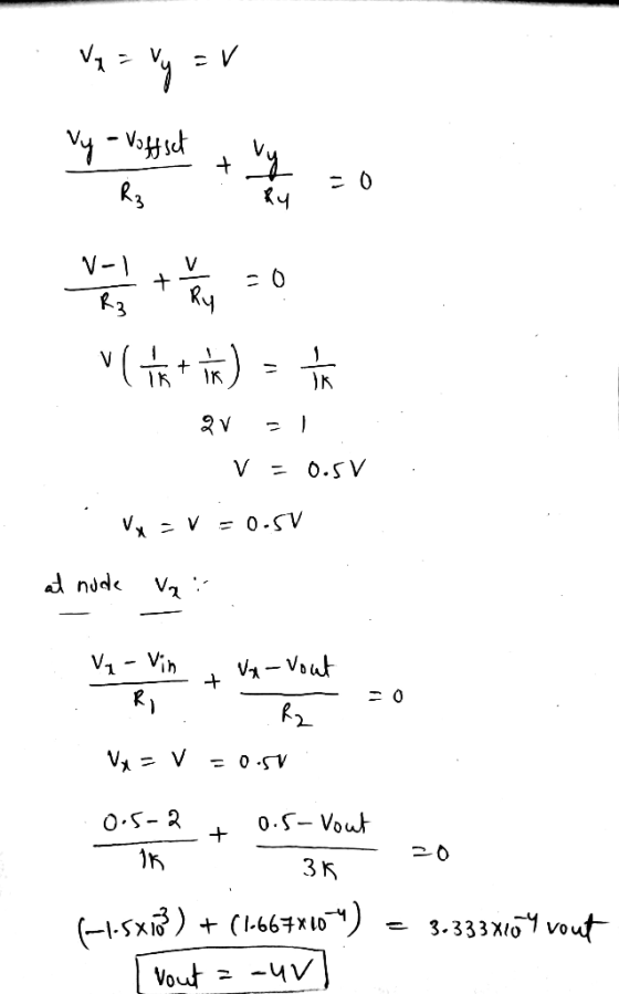 c V V- R3 + V 0.SV V V= 0-SV V2 V1 VA-Vout - O VA V = 0 .SV 0. S-Vout O S- 2 20 3 K (M01XE991) 3.333Xio7 vout (-sx Vout 4V