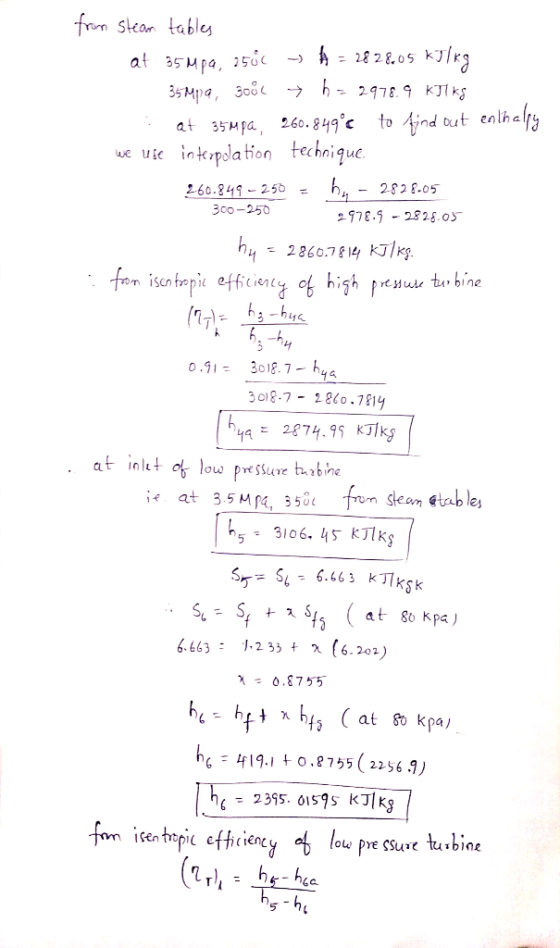fon stean table at 35 pa. 250( -) h ; 28 2.05 kJ/Kg 260 . 849°c tofndurtenlhaks 35m pa ue uic inkipique at 260:849-250 300-25