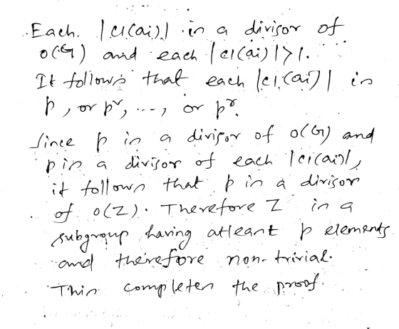 ..Each. .1... cail) in a divisor of 0(G) and each ler cai) IP : It follows that each lei, can) | is b, or pr, ..., or po Sinc