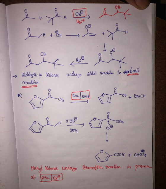 OKO +oܬܐ ܐ - ܙ8 + + ► undergo Aldol reaction in si basie Aldehyds up Ketones medium OH Bm Nooth BOBCH -Cgtu QUB ? # ܢ 38* coo