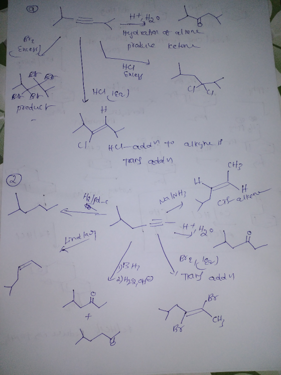 Hejd ration of allene produse ketone Encess) Ha Eales Ha real # Rs Br product alkane is Hal-add to toars adaln CH2 H alkene N
