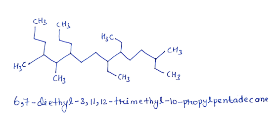 CH3 CH3 Hz CH3 HgCOY И,С L che - CH3 697 - diethyl-3, 11, 12-trimethyl-1o-propylpentadecane