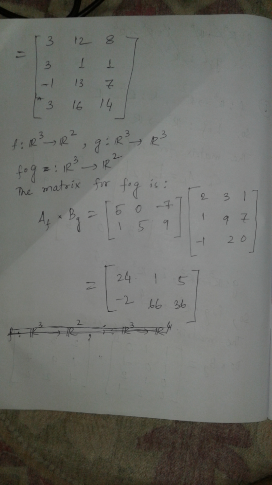 13 DO . 3 II - 137 3 16 14 1: R3_12?, 8: R3-R3 fog e: IR _IR? The matrix for fog is: d 712 3 17 : A x Ba 25o 75 Ap * Bg51 - -