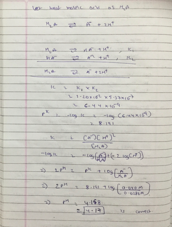 Ler heat maleic and as ha A Á + 2ut ² HE THE 2 Ar tut HA H2A Į Á +24t K 2 K xk 21-20x102 x5-378107 ? 6.44*109 2 -log lc z log