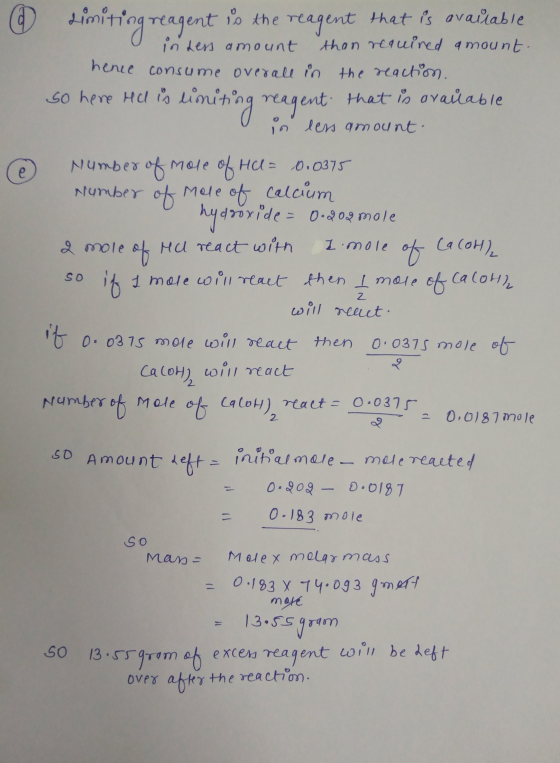 Limiting reagent io the reagent that is available in tess amount than required amount. hence consume overall in the reaction.
