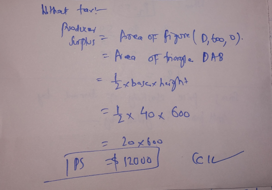 W that tax! - Produrer durpes a Area of figure (D, 600,0). = Area of triongle DAB = {xbase x height = 1 x 40 x 600 - 20xboo T