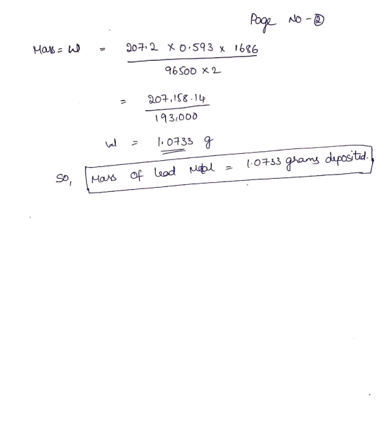 Poge No- Has- 207. 2 XO 593 x 1686 96 Soo x 2 207,1S8.1 193/000 .0733 dapositd rans O733 So of laad l Mars