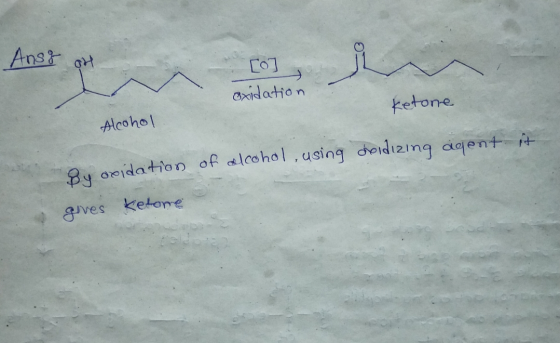 Ansz oh oxidation ketone Alcohol doidizing agent it Bu oxidation of alcohol, using gives ketone