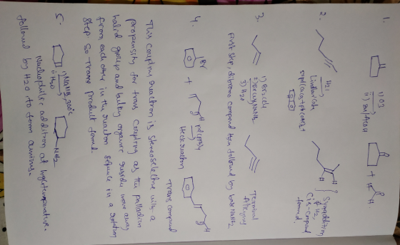 103 11 41 1) Zul ACOH H21 | Synaddition HJH2, Cis-Compound Lindlar Cate Srpd (ca coz tph Cont formed Terminal 1 Bracele 2) BX
