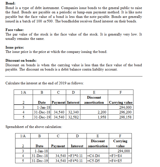 Bond: Bond is a type of debt instrument. Companies issue bonds to the general public to raise the fund. Bonds are payable on