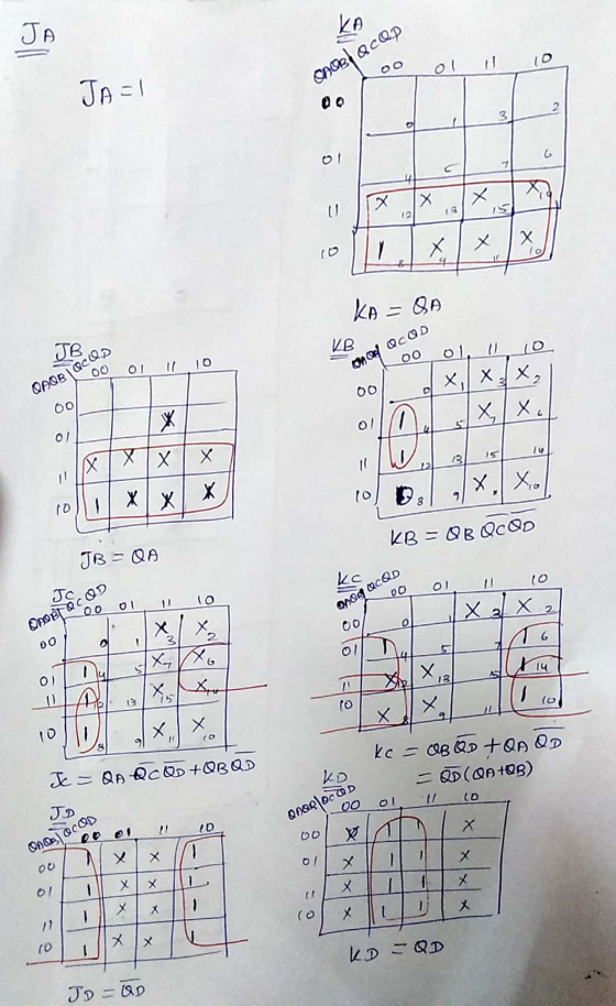 ko JA 10 Choclacap Oo JA=1 00 2 el 01 c х X X U 13 IS 12 X Х lo 1 KA. = BA JB KB 01. 11 01 10 00 onor OCOD 00 QAQB|QCUD 00 D