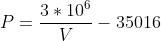 3 100 P = -35016