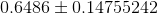0.6486\pm 0.14755242
