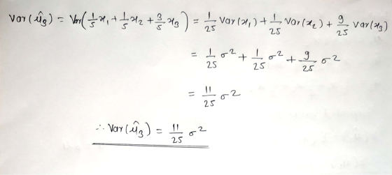 var (g) = Var (fa, + b2 +3 13 ) Ivar (21) + L var (22) 9 کی + Vay (1) 25 25 25 2. ㅗ 25 + Lo2 Le + 62 25 25 U 02 25 . Vo Var (