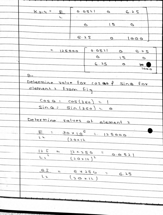 K 3-4 0.0521 o 6.25 15 6.25 o loo 125000 0.0521 6.25 15 6.25 Du Delermine value element a for cos eo f sino for from fig Cosc
