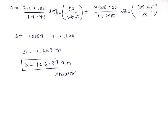 69 / 80 〉, 3.24.25 139.2.5 J09 S2.25 8o S= .0189 + .1100 S12 6.9 mm Ahswer