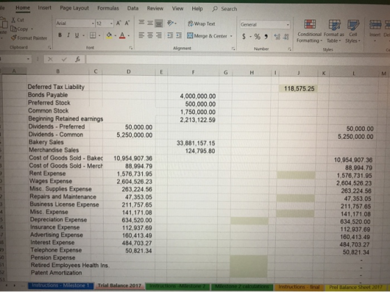 Insert Page Layout Formulas Data Review View ile Home 2 x aut al Arial 12 BIU.B. == . este un copy - Help Search Wrap Text Me