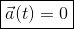 a(t) = 0