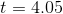 t= 4.05