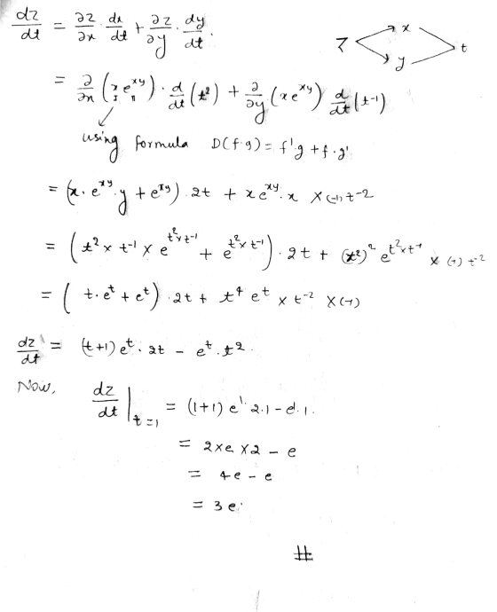 die = 7 at txen X-bt-2 d2 əz da a z dy t. at an de dt 2 d + 3 at formula ry con (9) at Sin (rey) ay 14) using = (extxetes