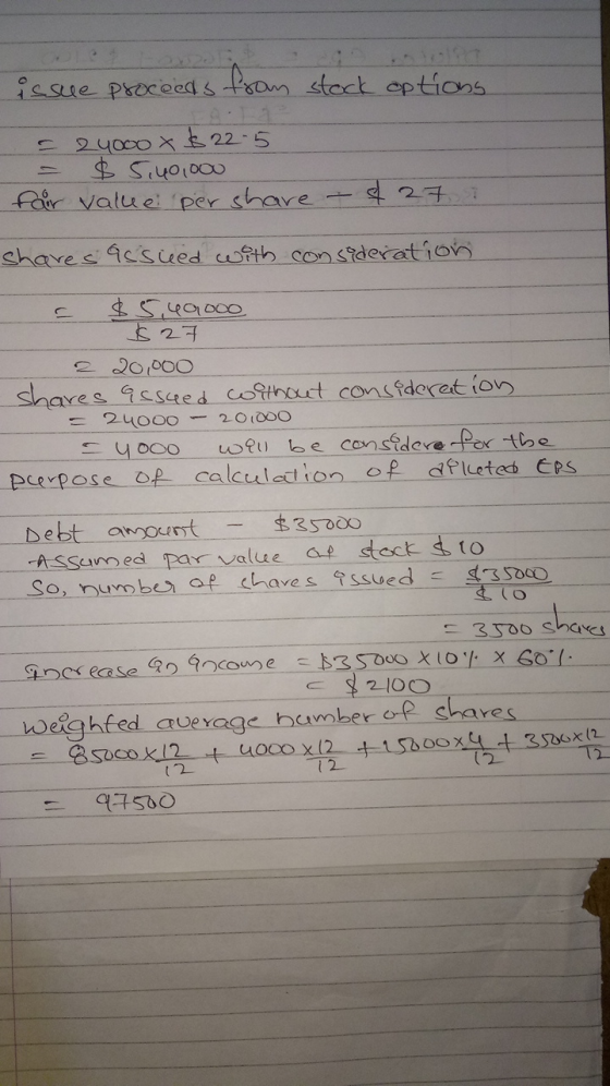isare Proceadssam stect eptions 24000x 22-5 $Sy01000 For value per share share s icsued fth constderation S49000 527 2 20000