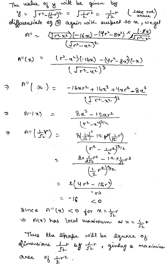 (take tuel value 1-20) The value of y will be given by y=512_(272 Szr2= 금 differentiate eg ① again with despect to x, weget (