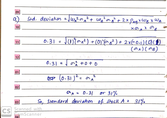 a) sid. deviation z JW2 a ² + wg²a8² + 2X PARX CUBX WA xax OB 0:31 - Juan?) +(0)%a8?) + 2x60,7) (011) (AA) (08) 0.31 z ar tot