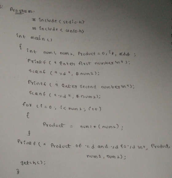 귀 include <stdio.h> 다 Include < conto.h> int num l, nom>, Product:0,i, ddd冫 intf ( tlenCeySecond nun best wn (1 Product of %