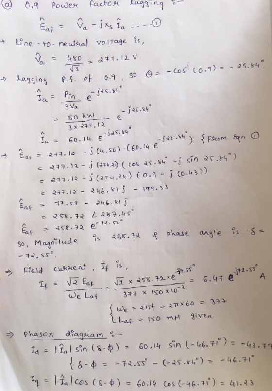 one-to-neut vo ltage s OL gginj . 0., so -Cos Co.1) -25.54 la =.rm e 3 Va - 50 kw Js. - Jas. &40 la 60.14 e = 2チ구.la- 246.ะเ
