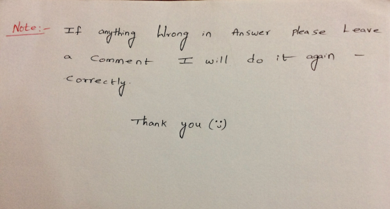 eave Note :- ea se 피 rong 丹n swer pl L an i n a Comment correc t Thank you )