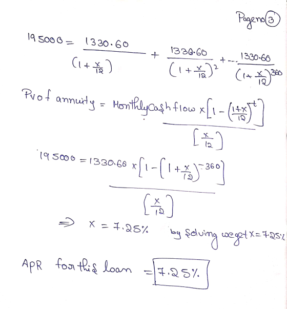 Page no 19 5000 - 1330.60 1330-60 + 1330-60 (1 +42 + (1 + y)2 (14 34 Prof annuity - Monthlycash flow x [1-(1977 ( x{1-{1+4)*6
