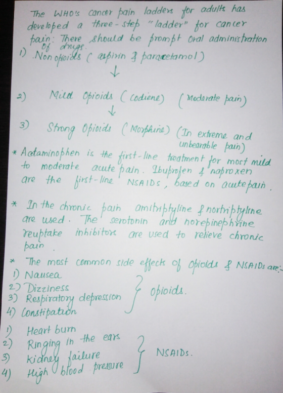 cancer pain laddes for adulk has three-step ladder for The WHOs deve lofed fpain: There &hould be Non ofiords aupirin 3 par