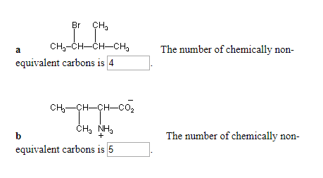 Br CH, a CH-CH-CHCH, equivalent carbons is 4 The number of chemically non- - CH=CH-CH=CO, CHA Hà equivalent carbons is 5 The
