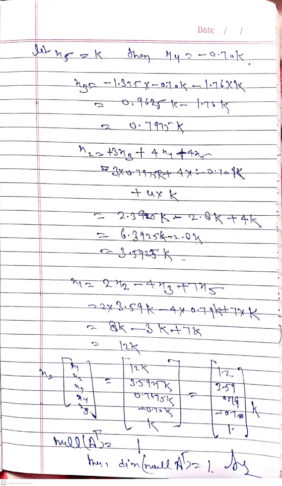 Date / --- let an of - | then yo -0.70k - १.3.75 -- 0:Lok - 1.74Xk 0-१0 0.1975 estinat 441 442 X3074-0१०१९ 2. + urk 2.45 - न