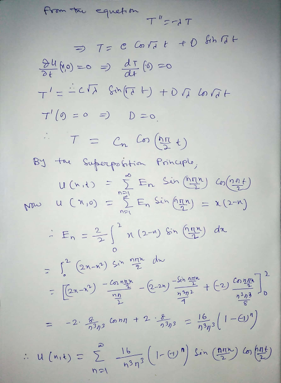 from the equation T=rd T ou 61,0) = = T = @ Corrat to Sinrat =) di (0) 20 at dt T=-cro Sincrot) to a los rat T (9=0 =) Dzo