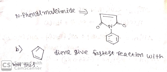 N-Phonlmaleimide diene gve fastegt feaet ionn with CSWn vith CamScanner