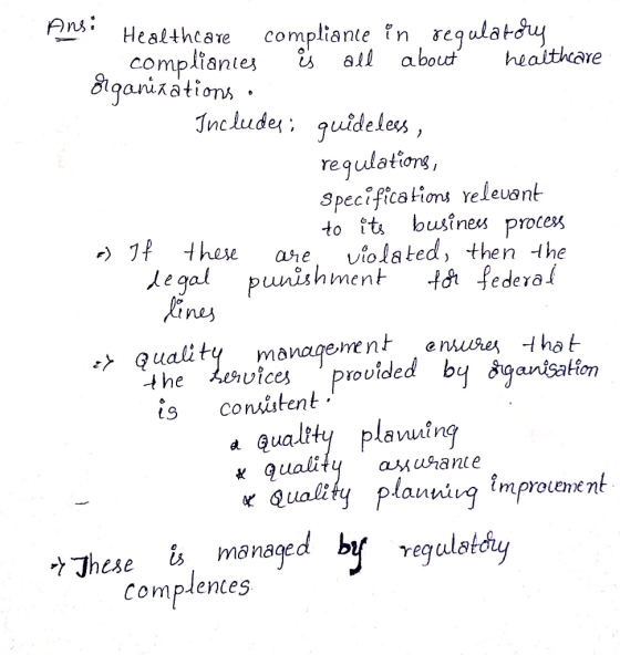Ans: Healthcare compliante in regulatory complianies diganixations · all about healthare Includer; quideless , requlations, S