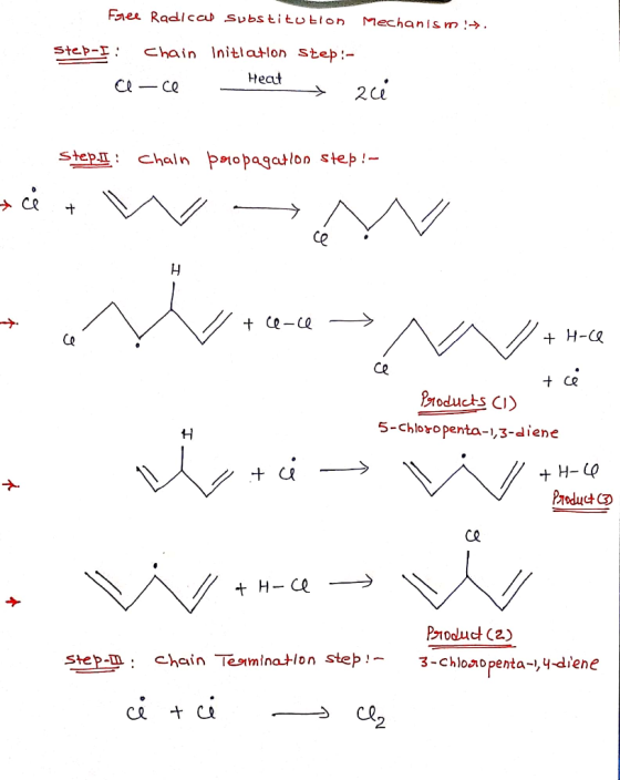 Faee Radical subs titublon Mechanis m ! chain Initlatlon step:- Step-I Heat Cl-Ce 2c Step chaln patopagation step!- Ce + Ce-C