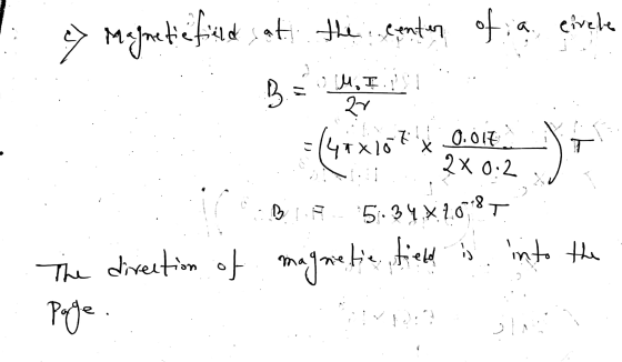 a> Majmetéfind out the contin ofią circle 0.017 M. I 27 Z 2x 0.2 B. 5.34.X 2018T 2 The direction of magnetic field is into th