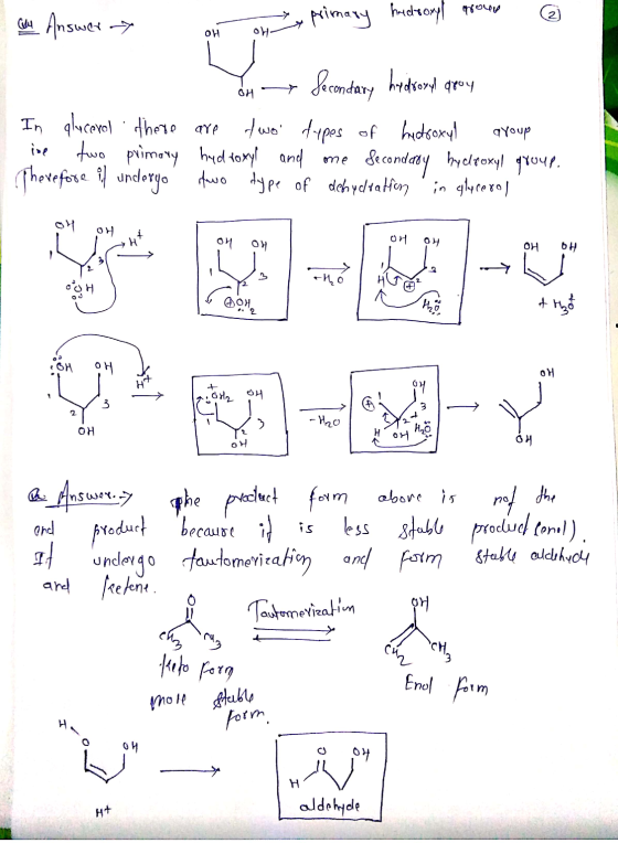 G4 Answer any a primary muchosompt around 6 애 애 . In qlucerol there ise two primary Therefore if undergo --Secondary hadsoryl