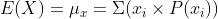 Ε(X)μ Σ ΧΡ)