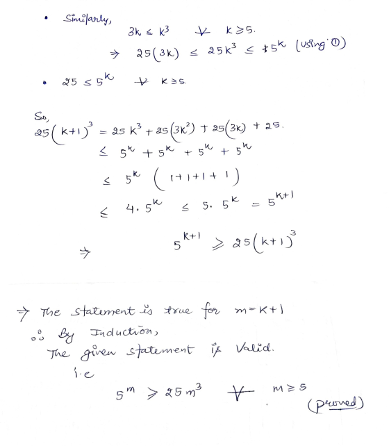 Similarly, 3ks k² X K > 5. 25(3k) < 25k3 < $5k (using O) 85 55 ssk kas. So, K 25(k+1)% = 25 K + 25 = 25 k + 95 (36°) 7 25(3K