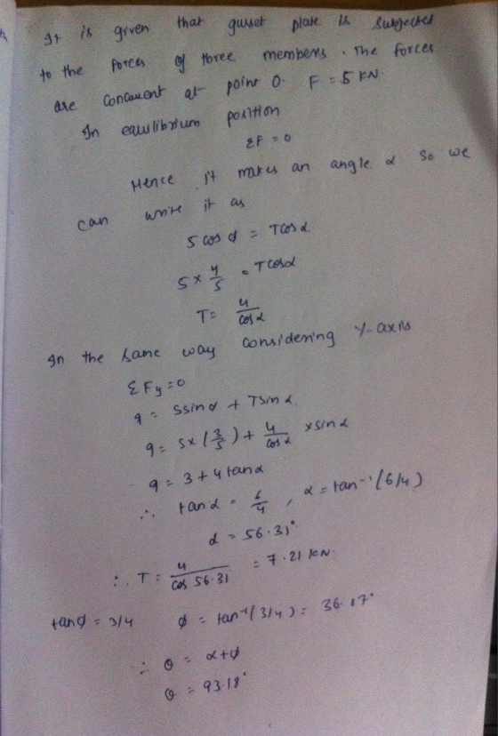 at grven that to the Porees toree membens The forces Hence can wi as miu an angleSe e s*寧 tA d -S6.3)。 너 0 , 93-11