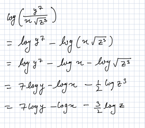 27 log (in и 25 | - от 3* - kat</2° ) log yz - luga-log z тау - log 7logy Cogn - log z - Сол ғ 3 Z