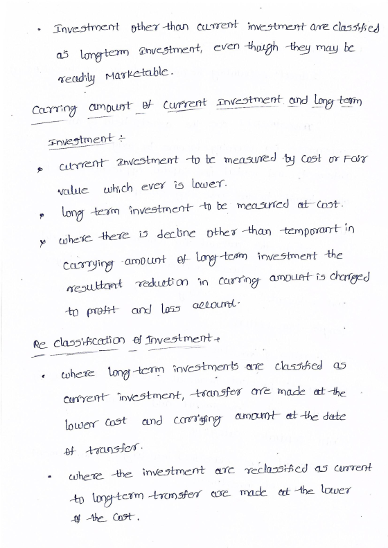 Investment other than current investment are classified گه longtem investment, even though they may be recedily Marketable. C