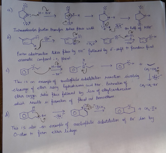- BO CN-H N-H • ATH COH Intramdecular proton transfer takes place with a the help of HBX tor > Destroy El Proton abstraction